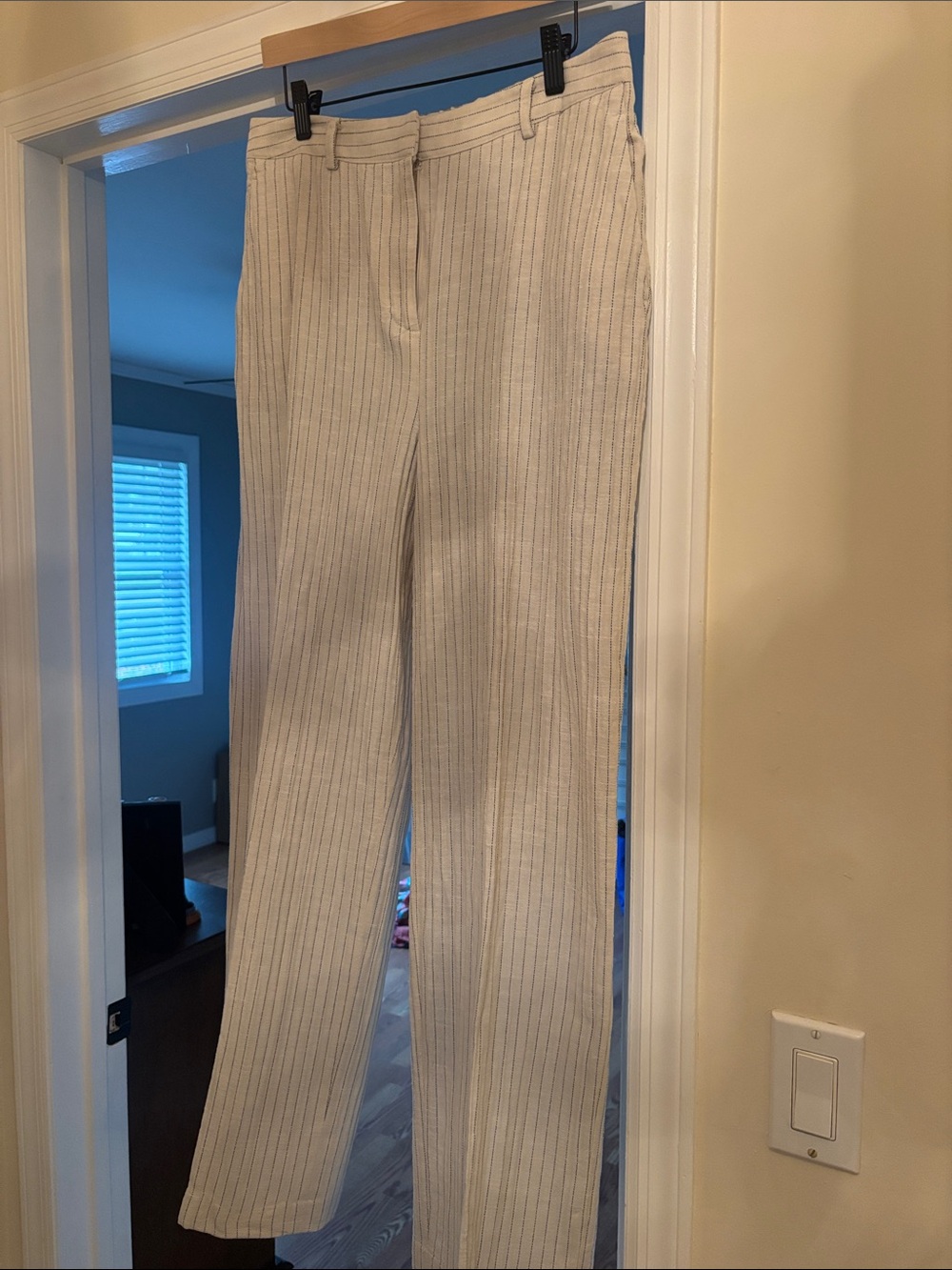 Vince Camuto Pinstripe Cotton Pants